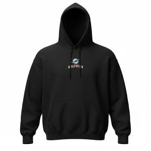 NFL Miami Dolphins Black Hoodie Sweatshirt Men X Large